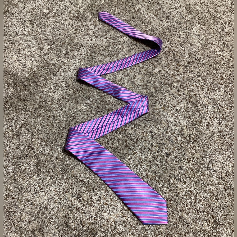 Michael Kors Men’s Tie 100% Silk Office Business Work Necktie Purple Blue